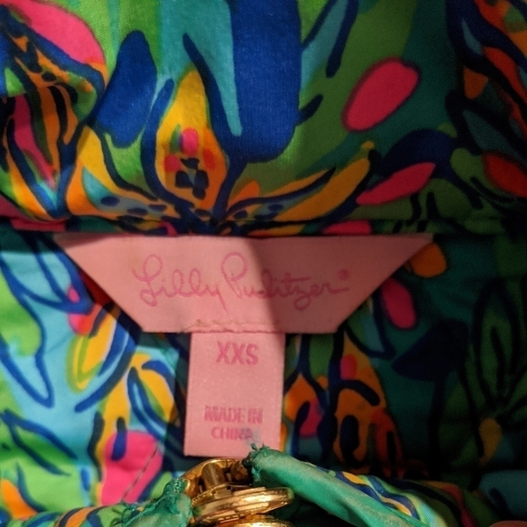 Lilly Pulitzer Getaway Quilted Vest Hot Shot XXS - Picture 7 of 8